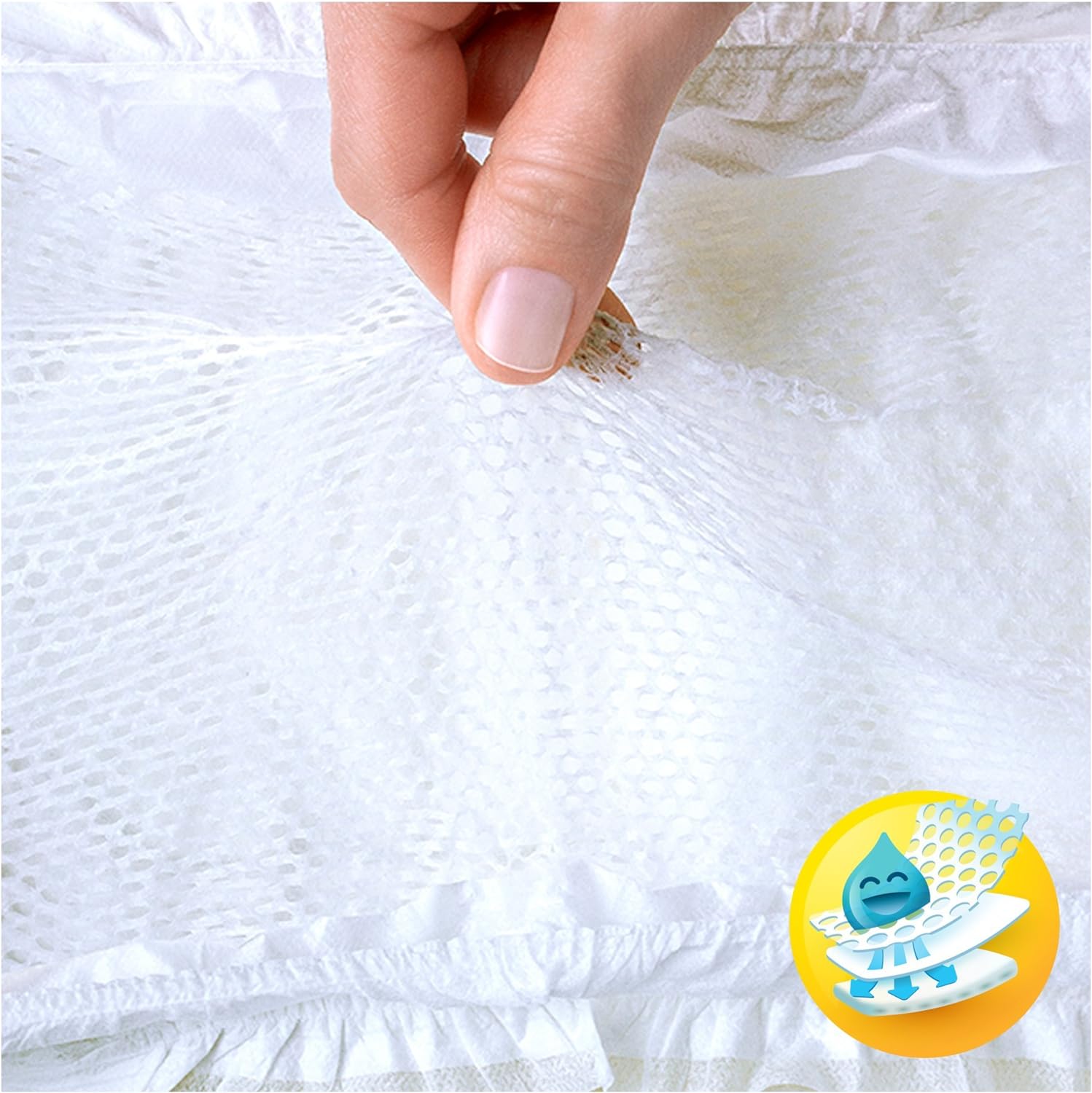 Pampers Premium Protection Baby Nappies, Size 0 Micro (1.5-2.5 kg) Carrying Pack, Pack of 1 (1 x 24 Items) - Image 6